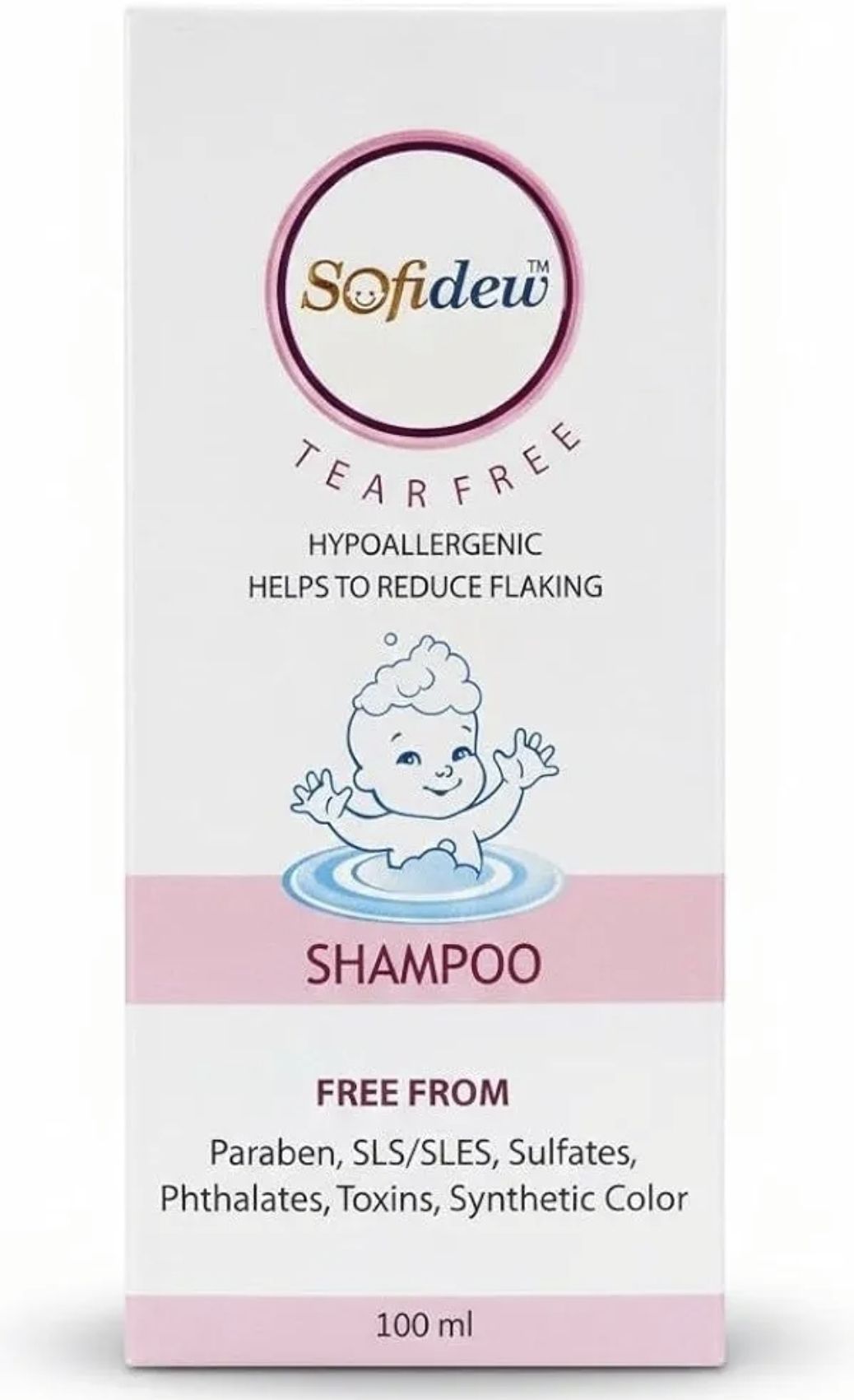 Tear Free Baby Shampoo | Hypoallergenic & Mild Cleanser | Reduces Flaking