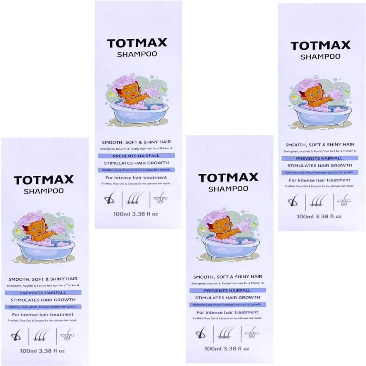 TOTMAX BABIES SHMAPOO FOR SOFTER & SHINY HAIRS PACK OF 100ml x 4-image-4