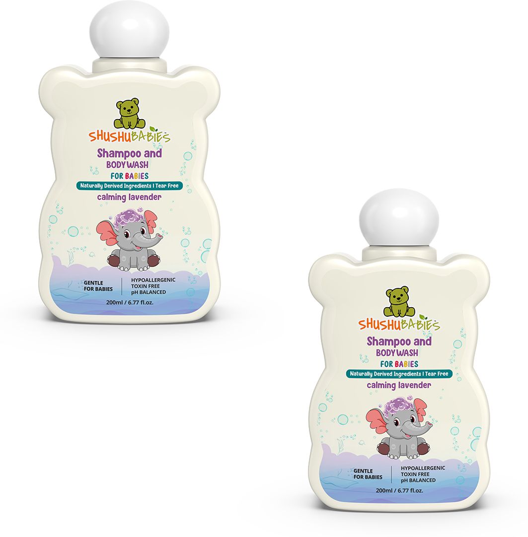 Calming Lavender Shampoo & Body Wash|Babies Moisturizing Body Wash(200 ml)Pack-2-image-17