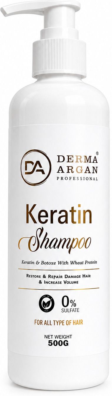 dermaargan keratin shampoo with wheat protein for strong and shiny hair-picture-35