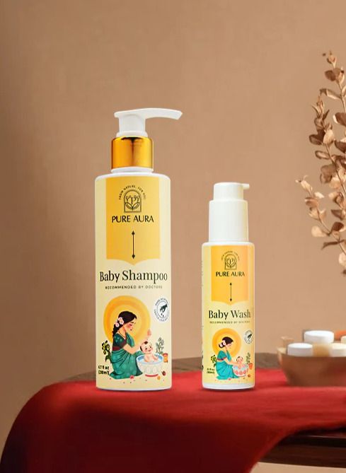 pure aura Bath Time Besties for Baby | Gentle Shampoo & Wash | Soft, Nourishing Cleanse-picture-30