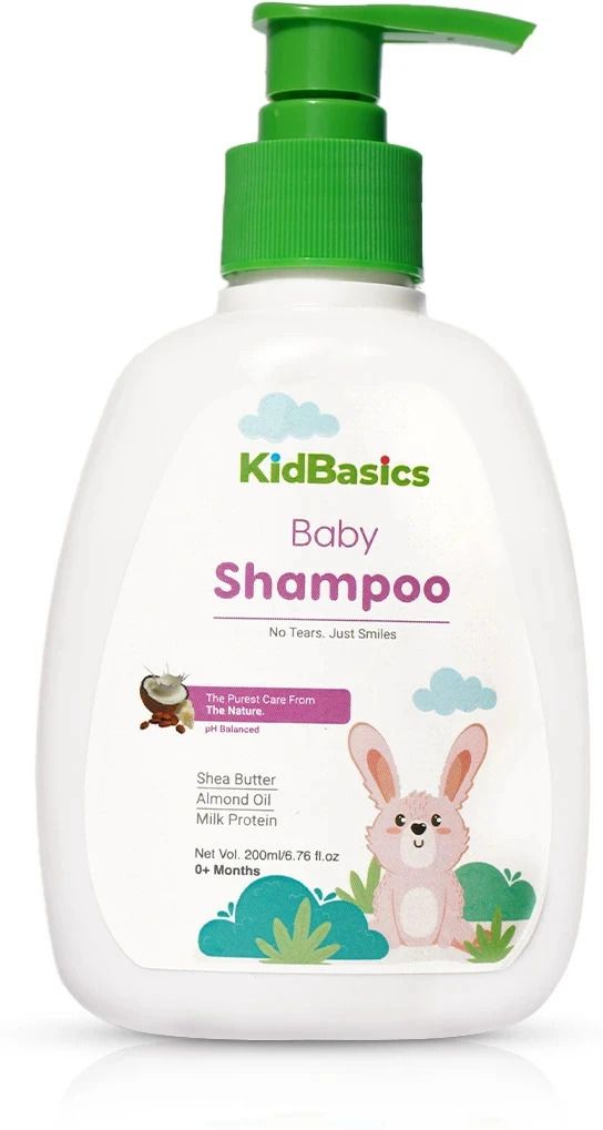 kidbasics Baby Shampoo for Soft Hair | Almond Oil & Milk Protein | Tear-Free Formula-picture-9