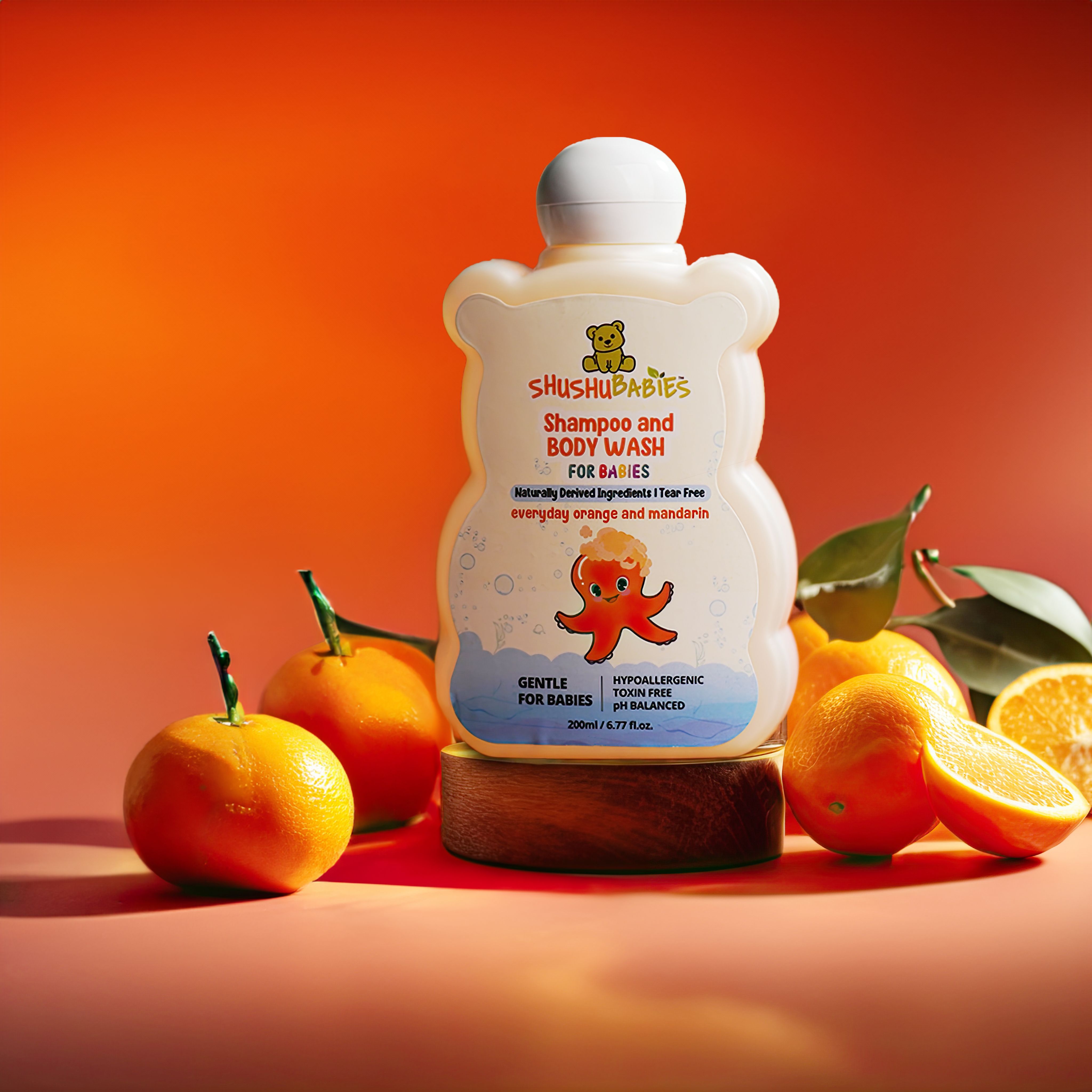 shushu babies Everyday Orange & Mandarin Liquid Shampoo and Body Wash for Babies-picture-40