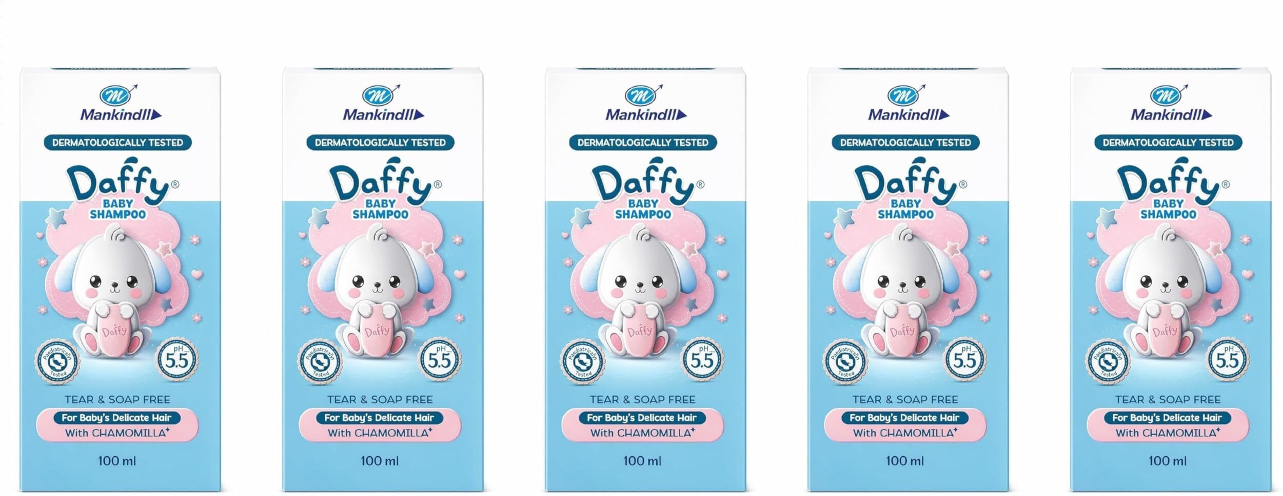 Tear-Free & Gentle Baby Shampoo for Newborns, 100ml (Pack of 5)-image-39
