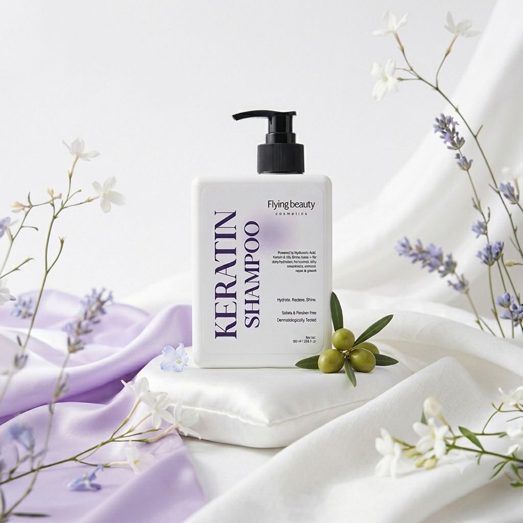 flying beauty Keratin Shampoo for Women, Sulfate and Parabens Free, Hair Smoothing Shampoo-picture-47