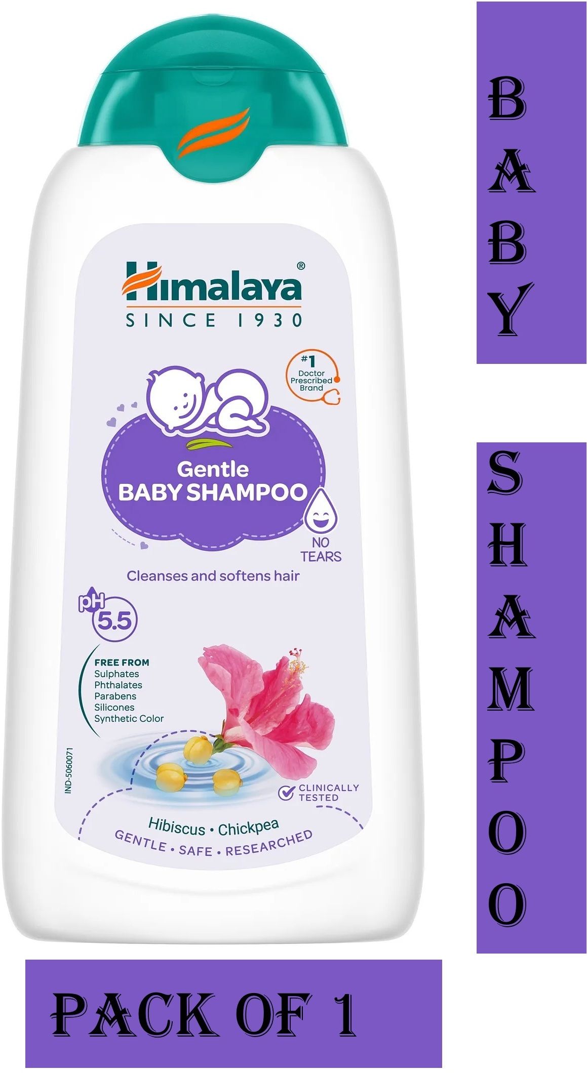 Gentle Baby Shampoo No Tears formula Cleanses, softens & nourishes Hairs 1pc-image-33