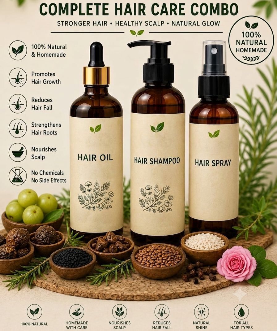 mmbn Complete Hair care Combo 100% Natural.-picture-42