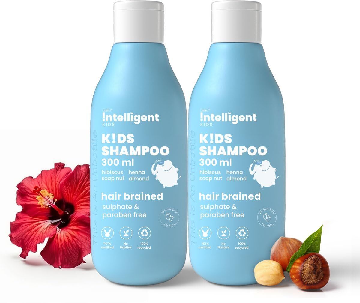 Intelligent Mild Shampoo for Kids, with Soapnut, Hibiscus to moisturize hair