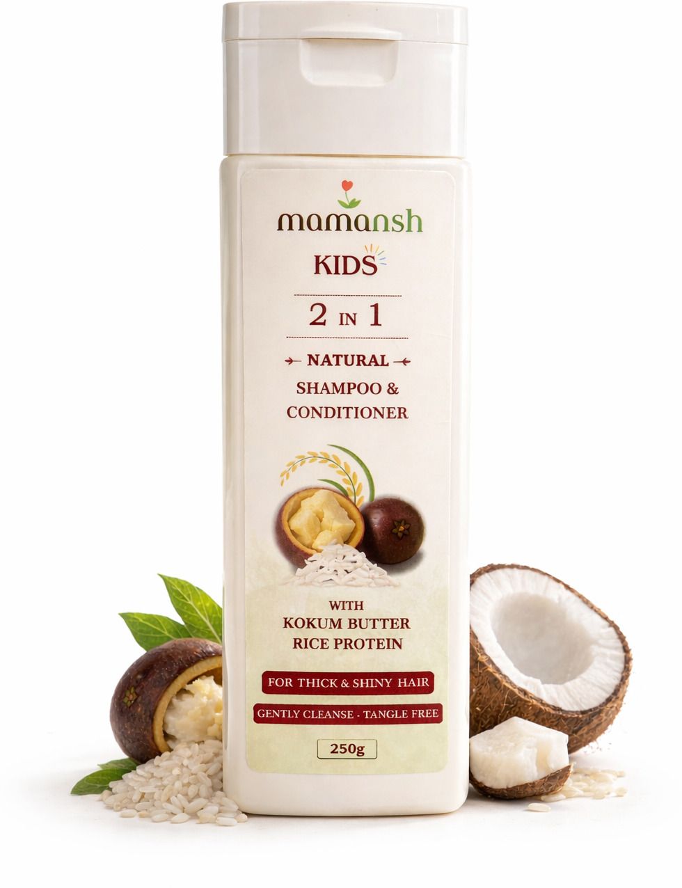 Kids Shampoo With Conditioner (2 in 1) | Kokum Butter & Rice Protein