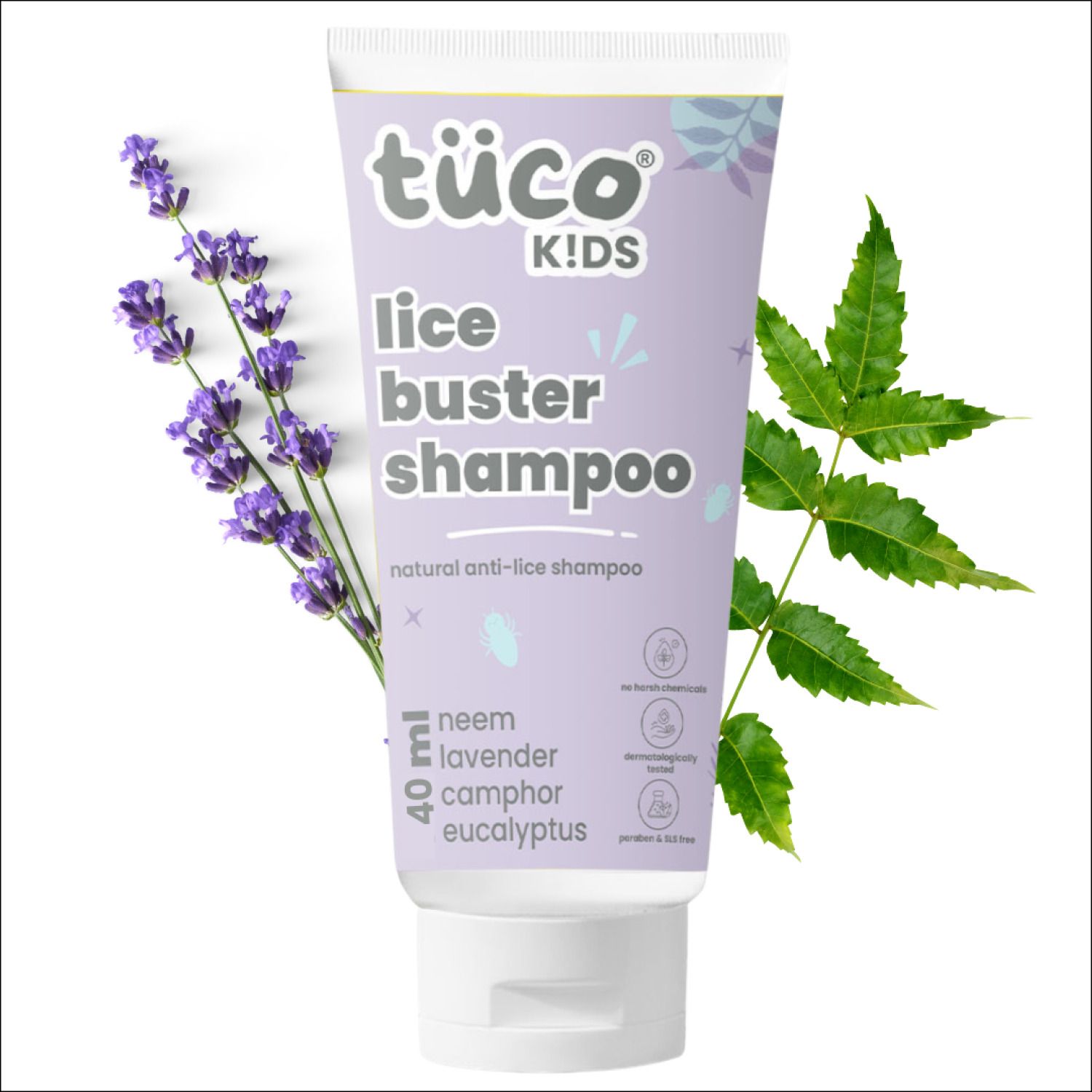 Kids Natural Lice Buster Shampoo | Infused with Camphor, Neem, Tea Tree Oil