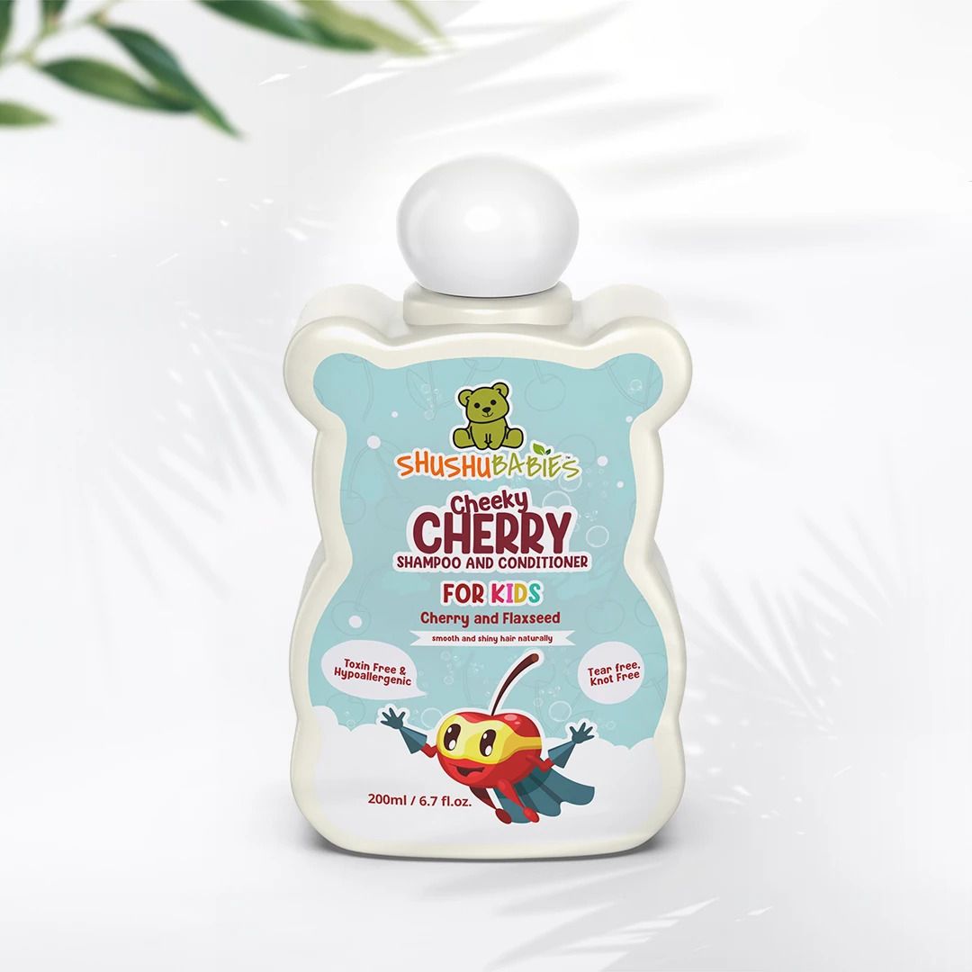 shushu babies Cheeky Cherry Shampoo & Conditioner | For Kids (4-12 Years)| pack of-1-picture-36