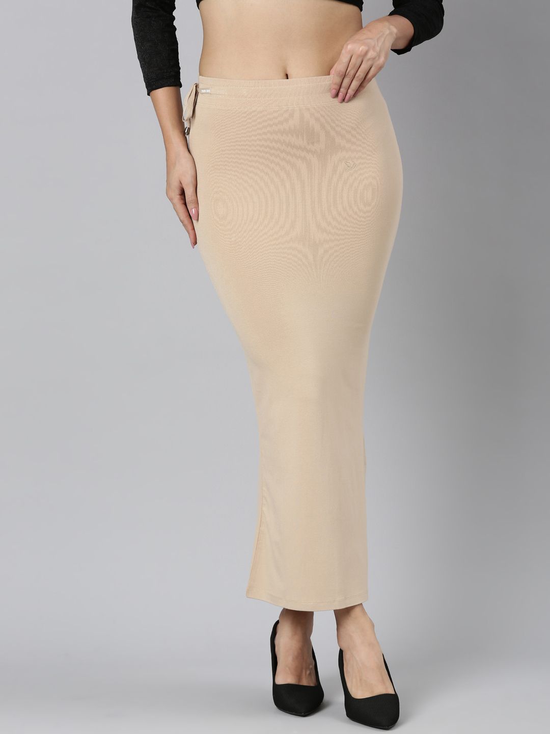 Wheat Grain Straight Fit Saree Skirt Women Shapewear-image-24