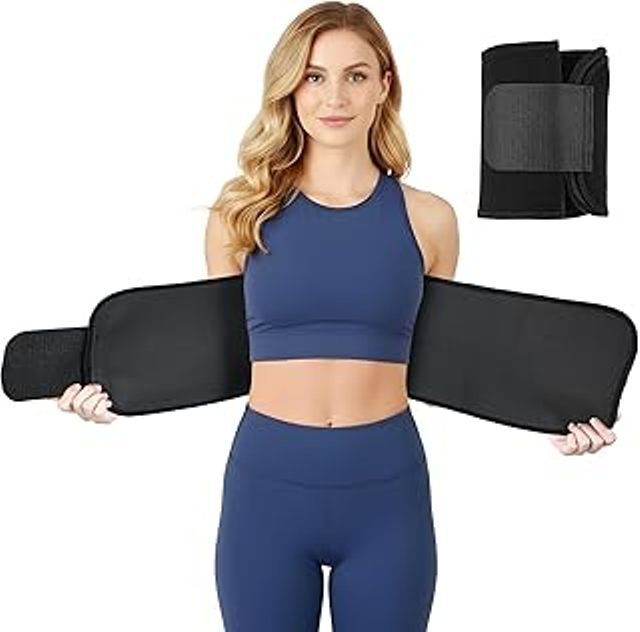 semq Support Belt (Waist & Back Support) - For Men & Women Abdominal Belt (Black) Back / Lumbar Support-picture-12