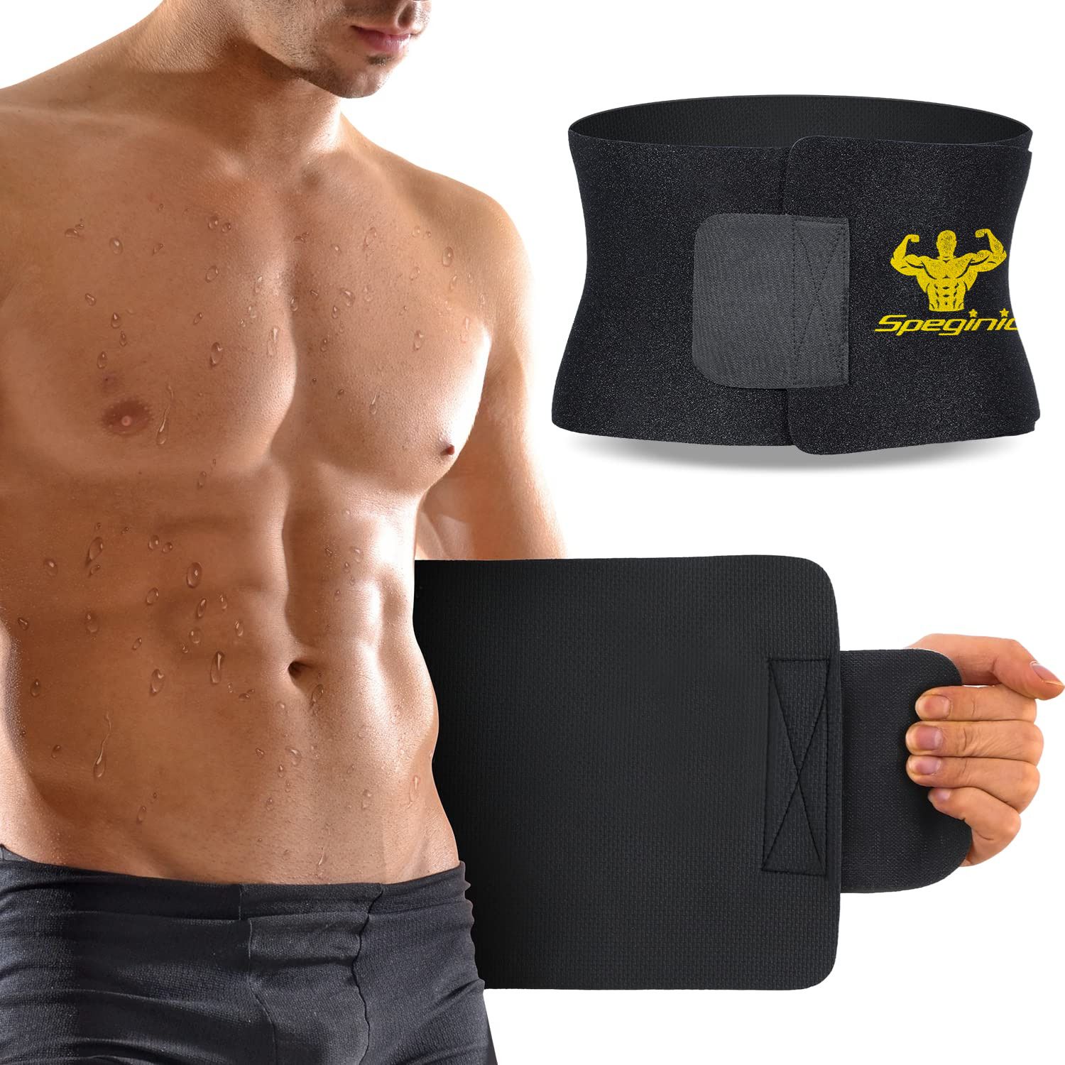 speginic Weight Loss Hot Slimming Belt Belly Sweat Slim Belt Neoprene Fat Burning Men, Women Shapewear-picture-43
