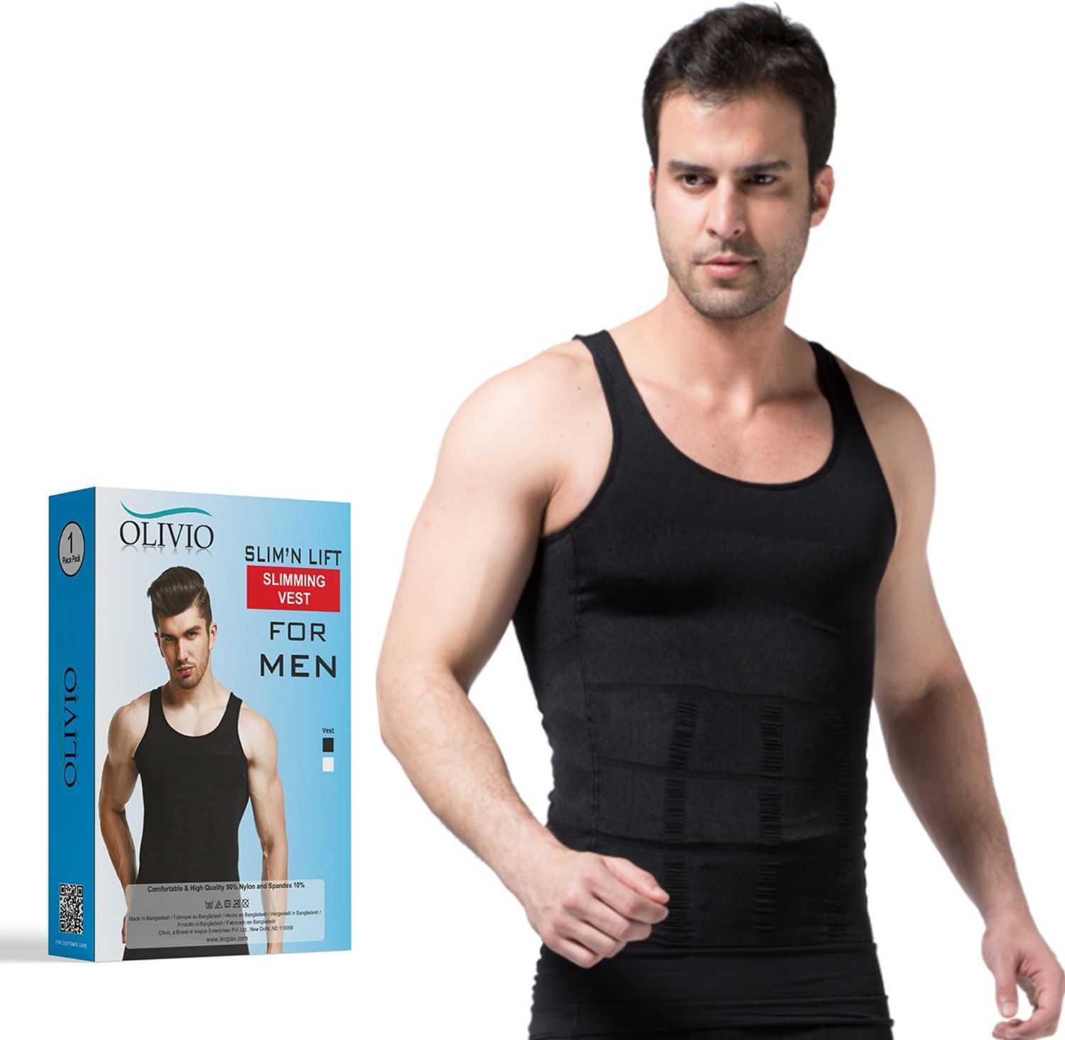 Tummy Tucker Vest Slimming Body Shaper Abs Abdomen Men Shapewear-image-13