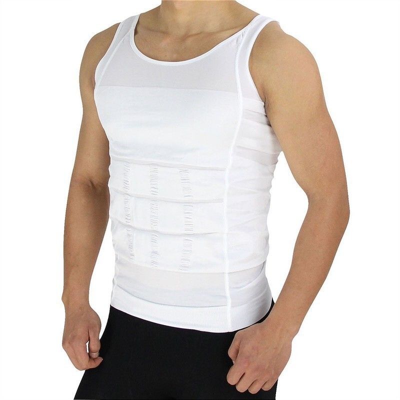 Premium Compression Tank Top Slimming Body Shaper Vest Tummy Control Undershirt Men Shapewear-image-39