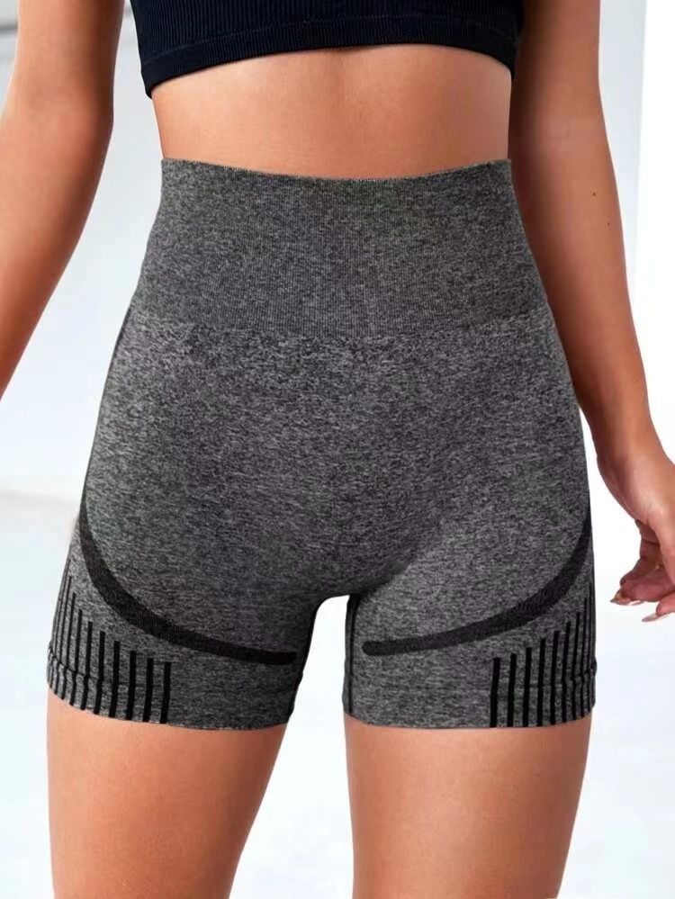 Solid, Self Design, Geometric Print Women Maroon Gym Shorts, Sports Shorts, High Waist Shorts, Compression Shorts-image-9