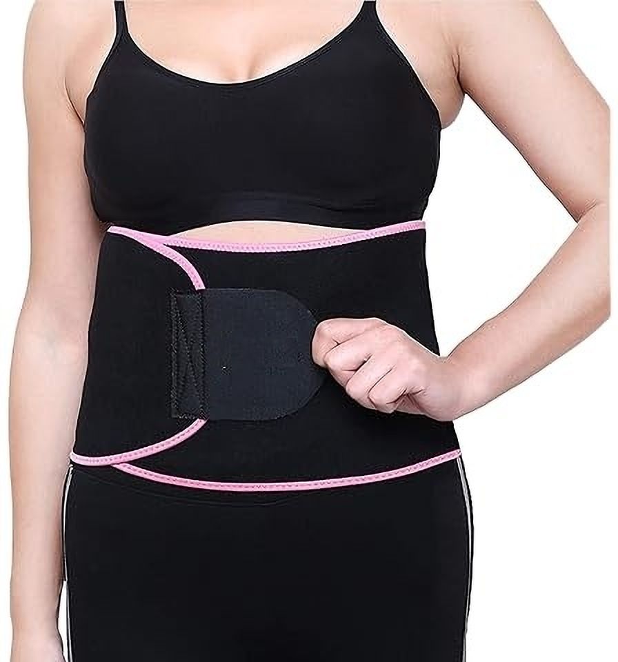 Support Belt (Waist & Back Support) - For Men & Women (pink ) Back / Lumbar Support-image-12
