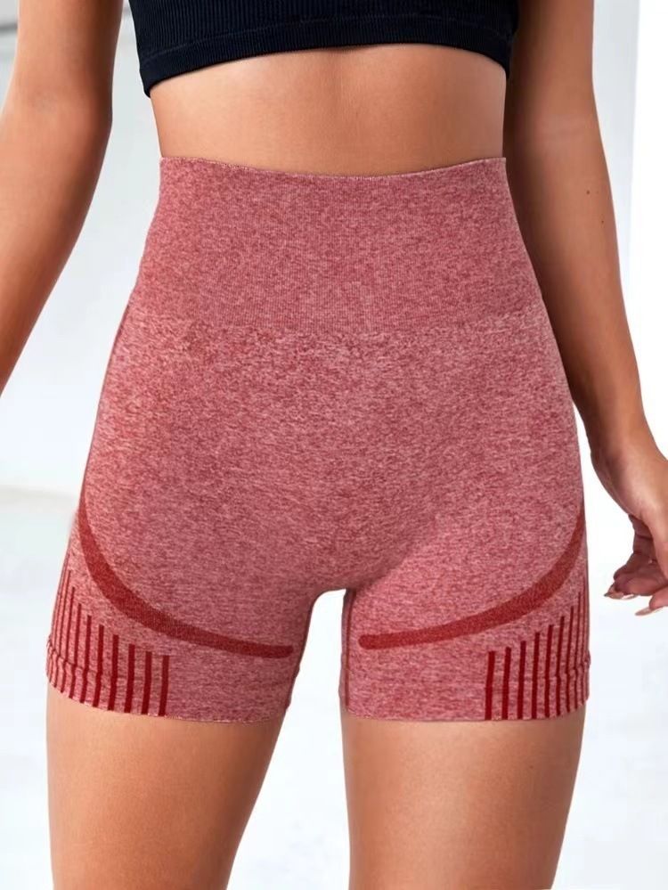 Solid, Self Design, Geometric Print Women Maroon Gym Shorts, Sports Shorts, High Waist Shorts, Compression Shorts-image-49