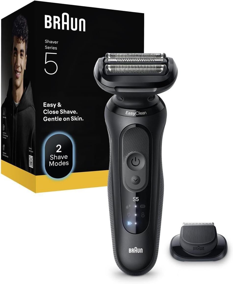 Braun Series 5 Electric, Up to 50 Minutes, Precision Trimmer, Cordless 52N-1200s Shaver For Men-image-13