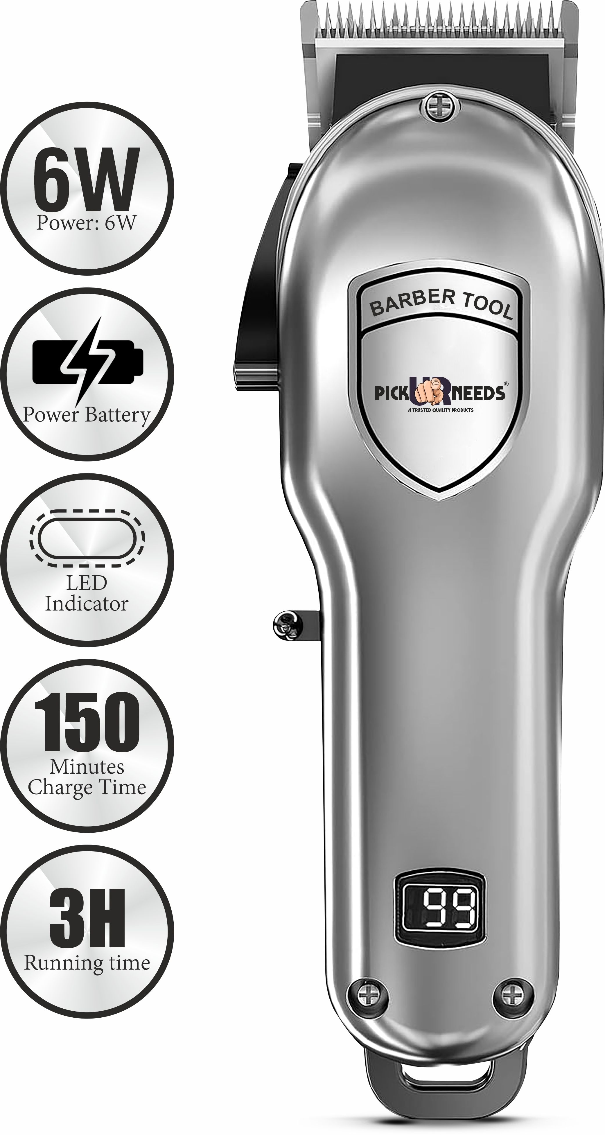 pick ur needs Rechargeable Dog Hair Trimmer/Shaver Pet Trimmer Puppy Grooming Machine Silver Pet Hair Trimmer-picture-22