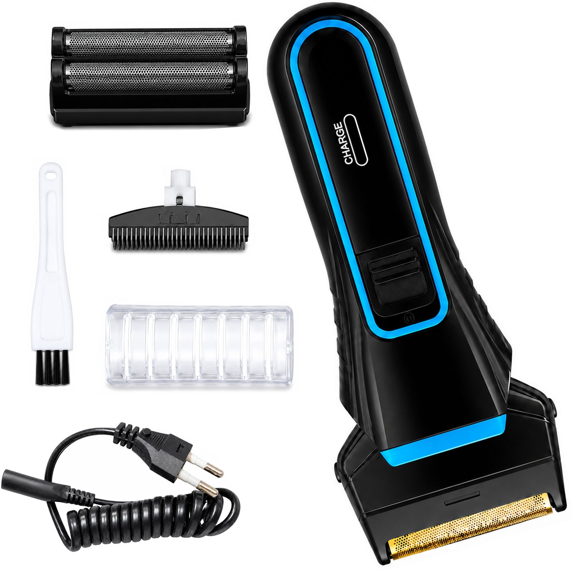 Butterrfly one Electric Beard Razor for Sensitive Skin Rechargeable Shaver For Men-image-24