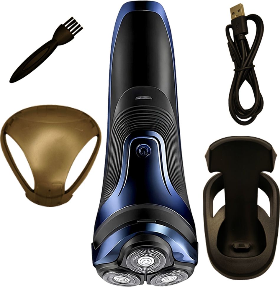 OVER BELIEVE Professional Cordless bread For men Rechargeable 3D Shaving Shaver For Men-image-28