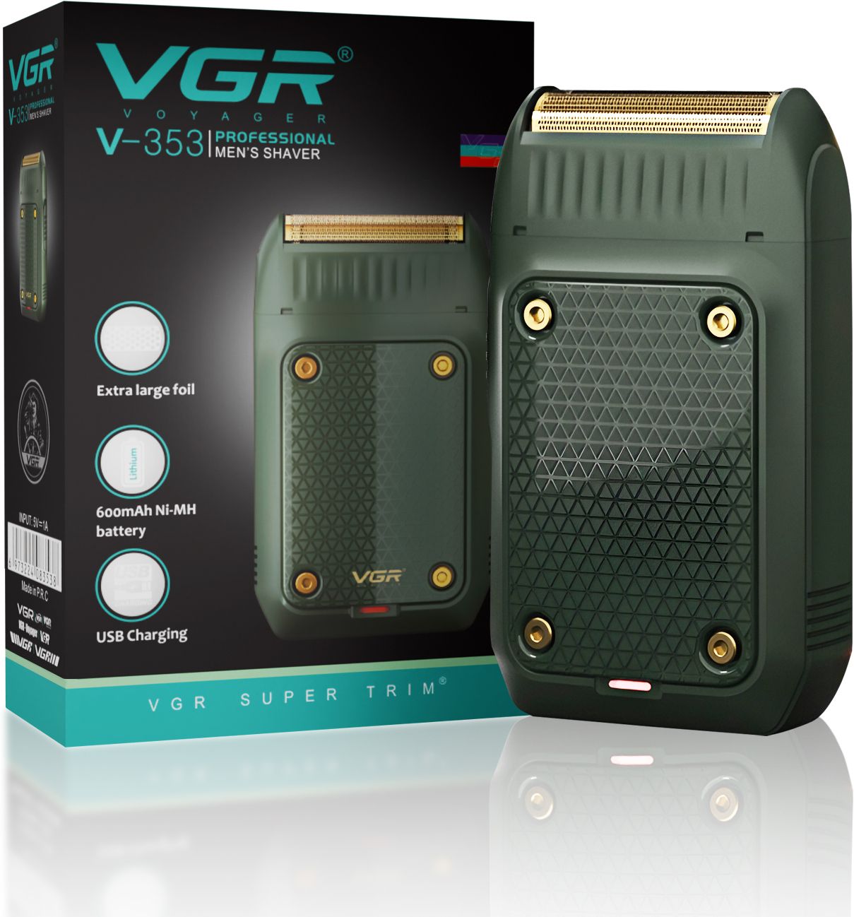 VGR V-353 Professional Shaver Electric Ultra Thin Shaver Rechargeable RazorShaver For Men-image-39