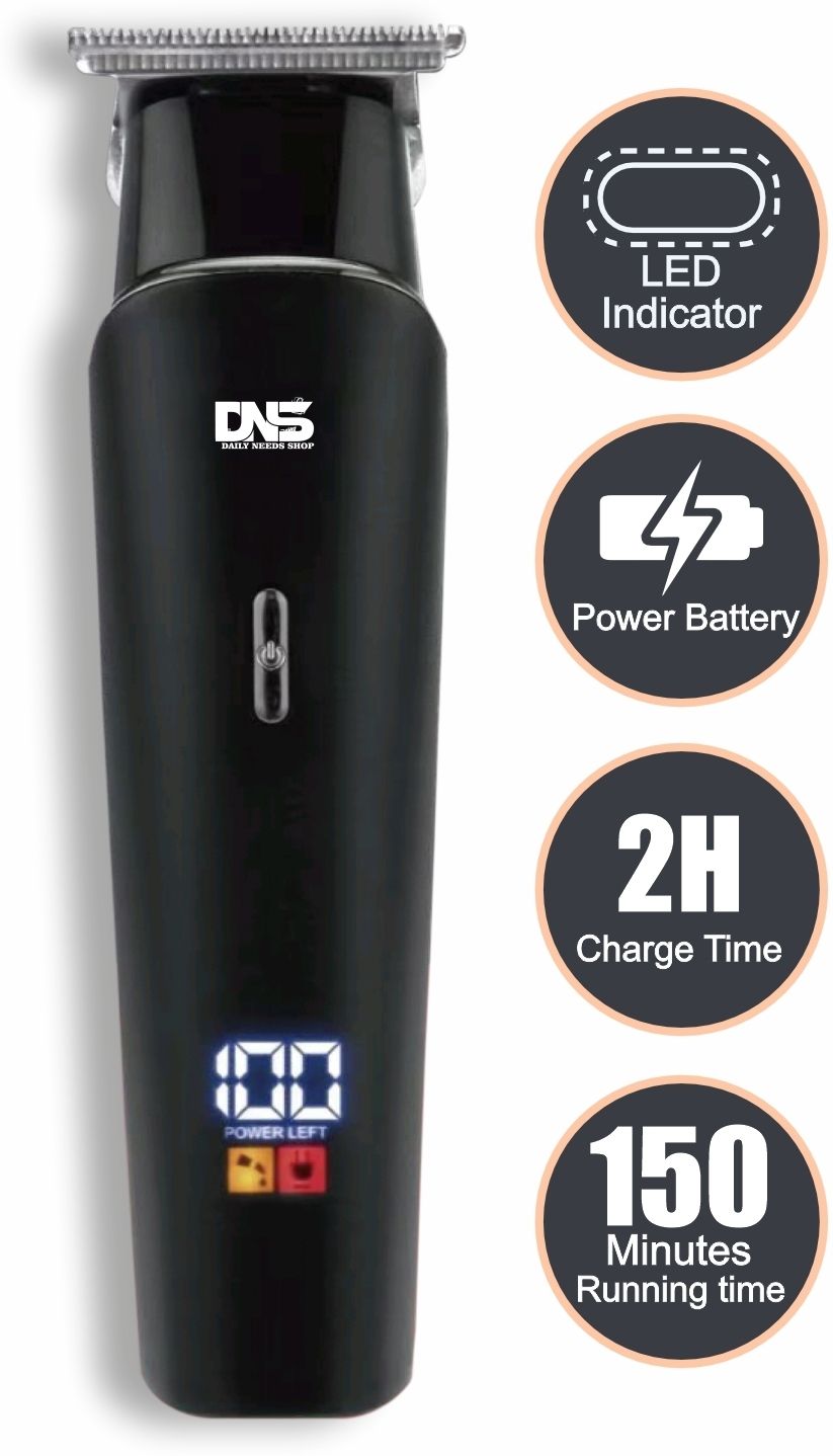 Daily Needs Shop Rechargeable Beard Trimmer / Hair Clipper 3 Blade Type C Charge 1200 mAh BatteryShaver For Men-image-43
