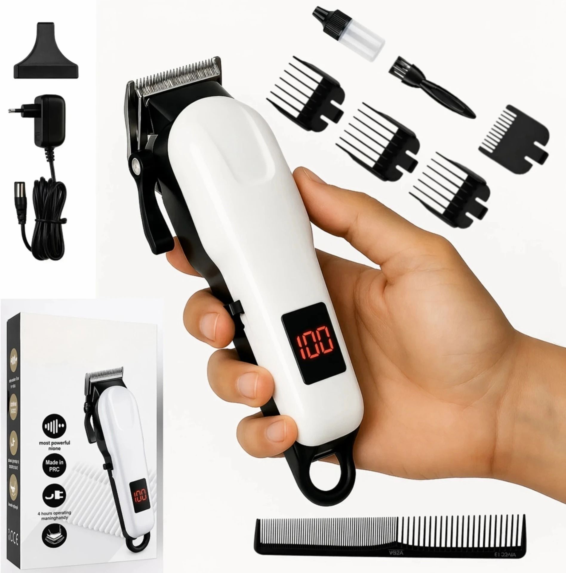 Zeno volt 809A Professional Beard Grooming Kit | Electric Shaver & Trimmer Combo Shaver For Men, Women-image-2