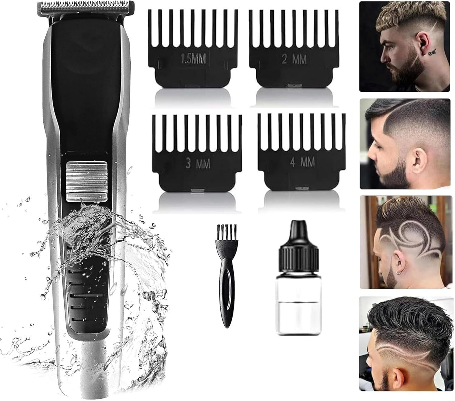 ChinuStyle Professional Rechargeable Hair Clipper TrimmerShaver For Men