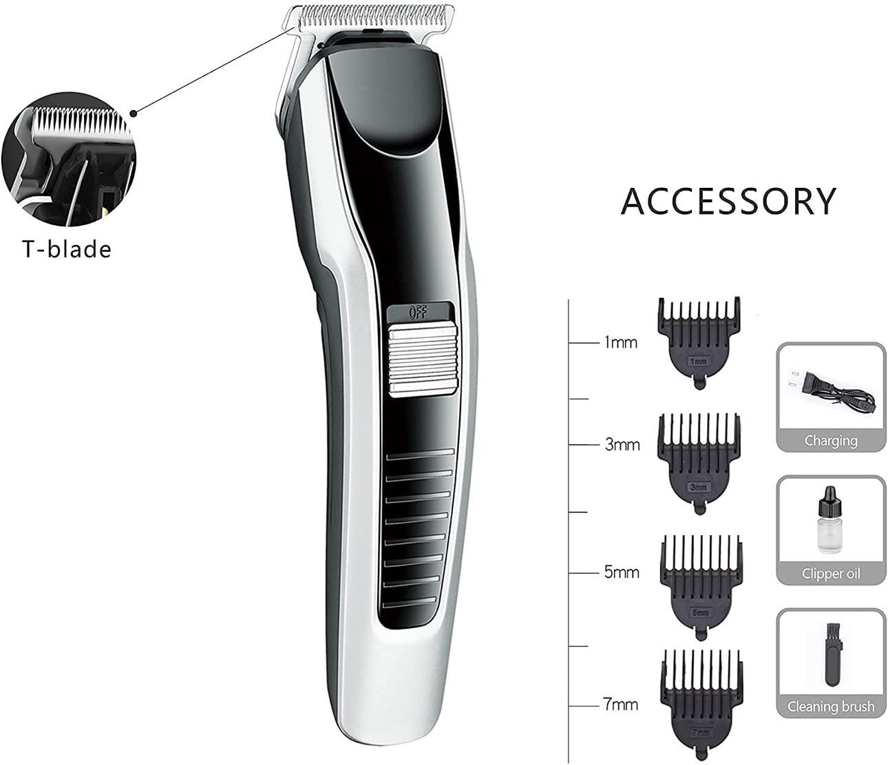 ValueShop Battery Powered Trimmer for MEN/WOMEN Fully Waterproof advanced cutting machine Fully Waterproof Trimmer 120 min Runtime 4 Length Settings-image-20