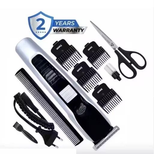 CLINLINSO 538 Men’s Hair Trimmer Set with Hair Comb Scissor & Charging Cable Fully Waterproof Trimmer 60 min Runtime 4 Length Settings-image-23