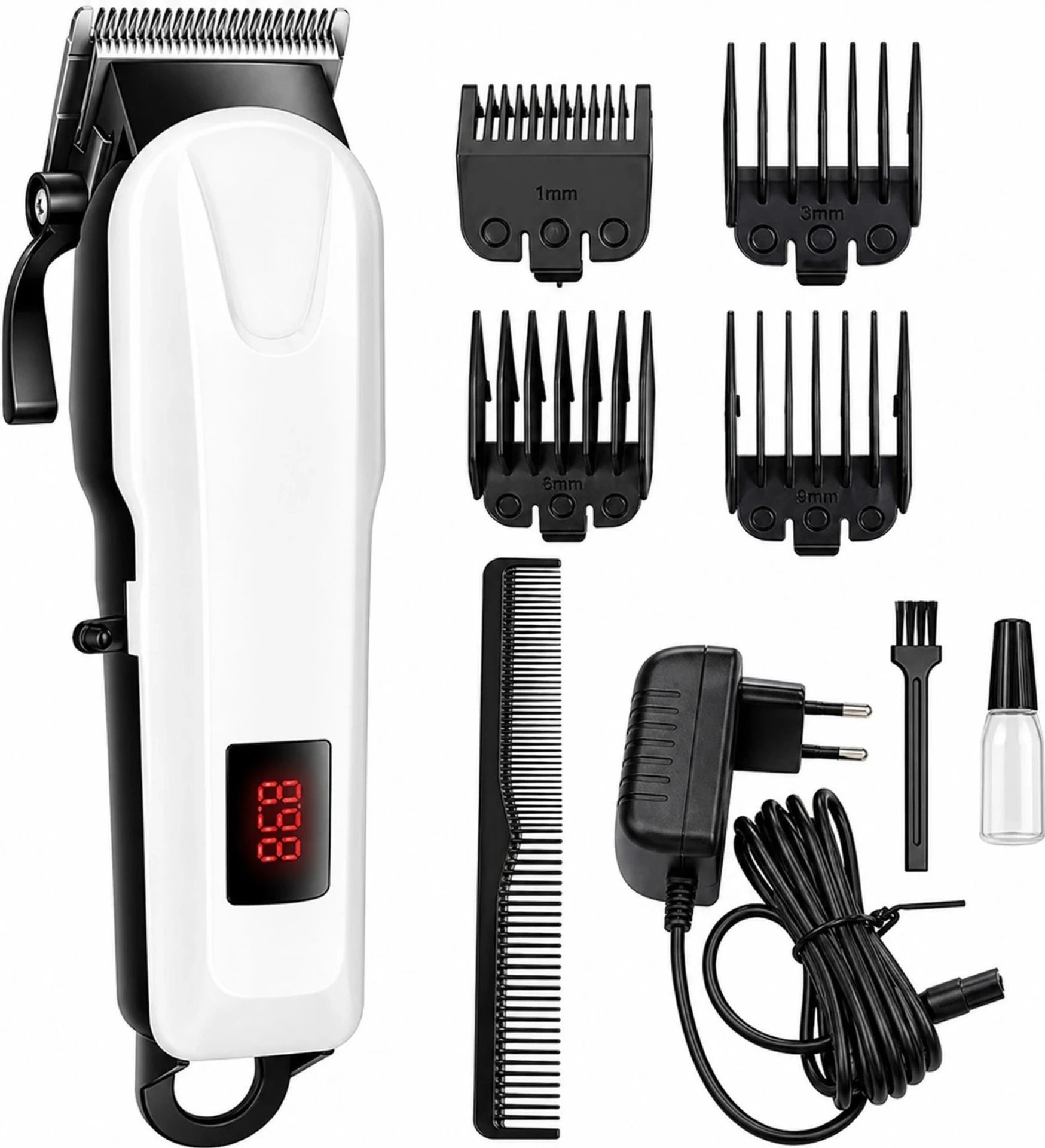 Zeno volt Wireless Professional Hair Cutting Machine with Sharp T-Blade Fully Waterproof Trimmer 240 min Runtime 5 Length Settings-image-19