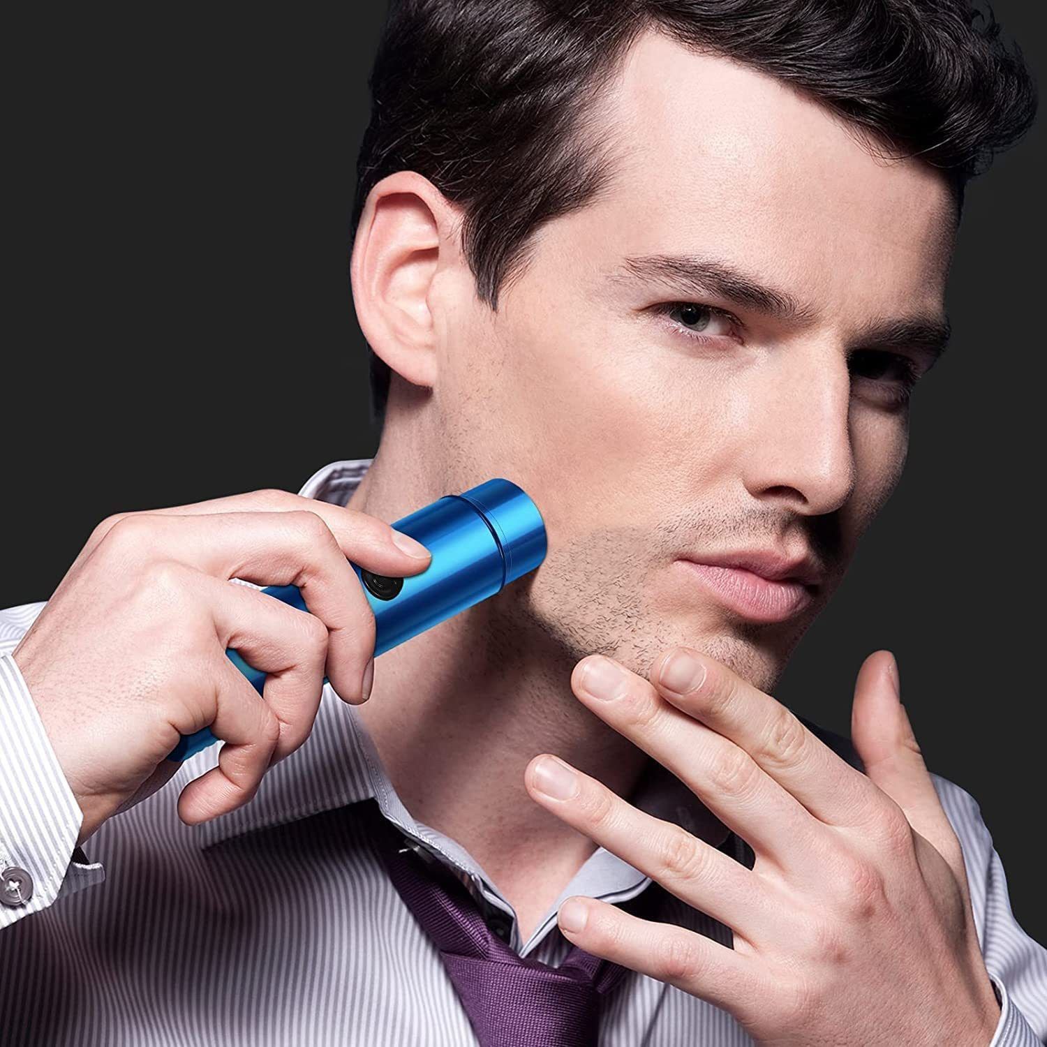 KvExport Mini Portable Pocket Size Electric Razor and USB Rechargeable Shaver For Men-picture-40