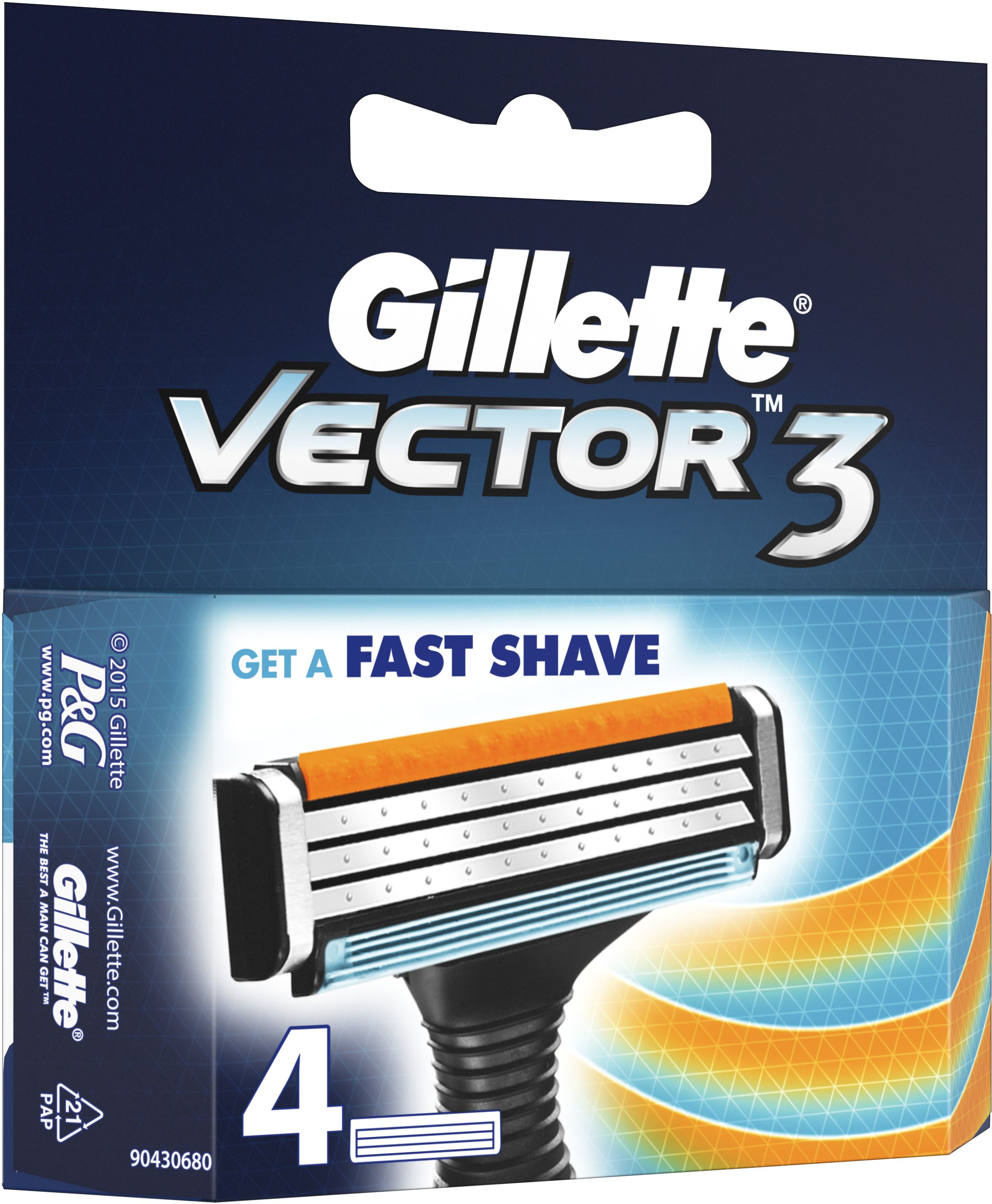 Vector 3 Cartridges with Double Edge Blades