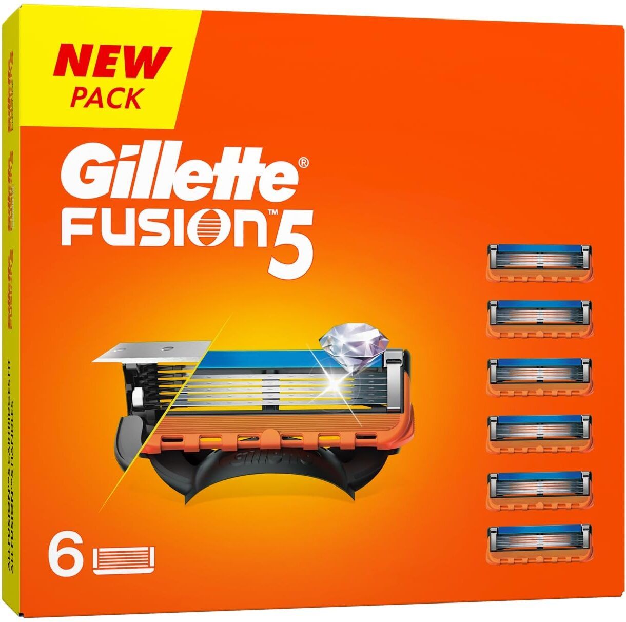 gillette Fusion 5 Shaving blades for men (pack 0f 6)-picture-10