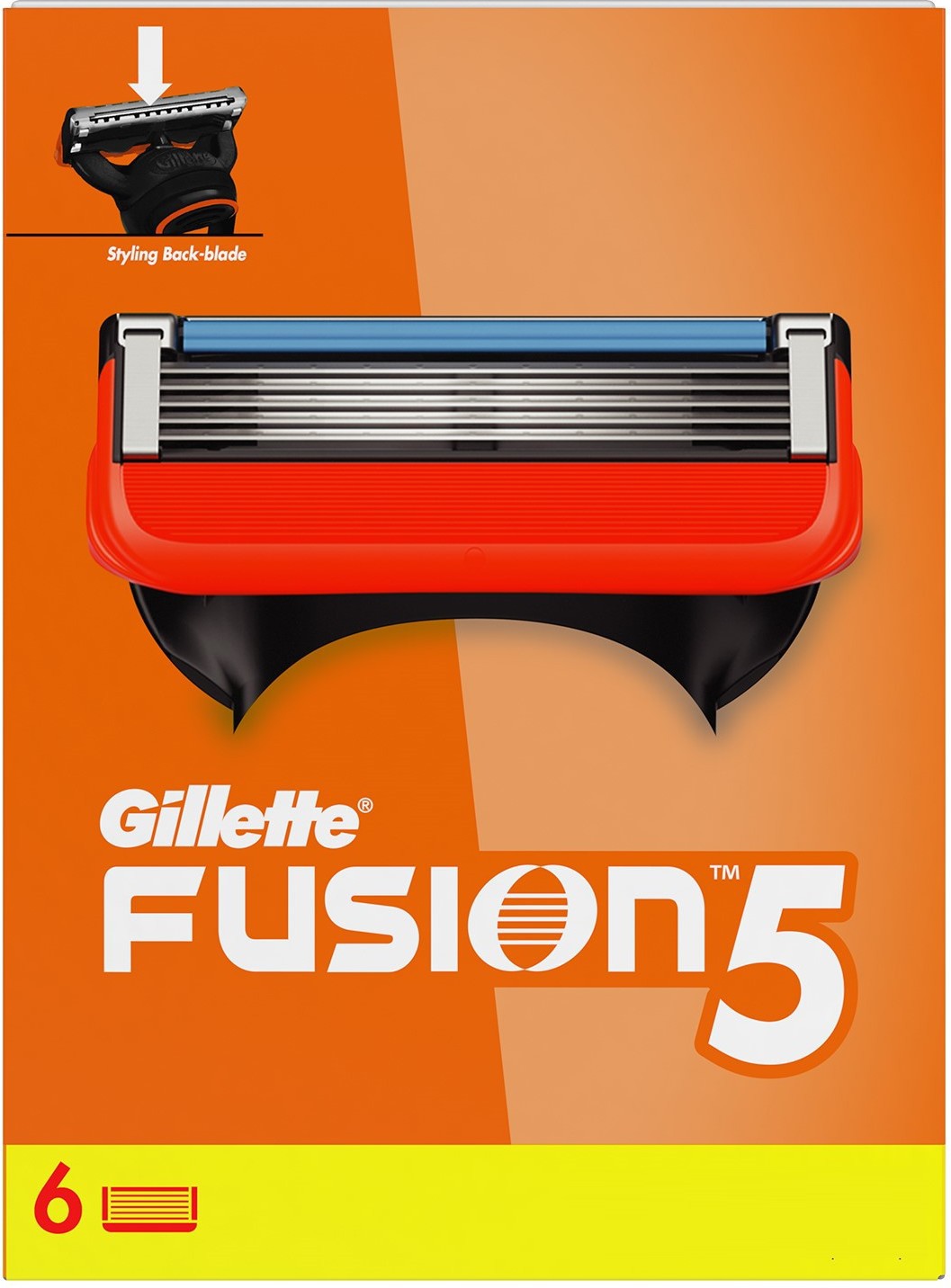 Gillette Fusion 5-Bladed Cartridges with Comfort Edge