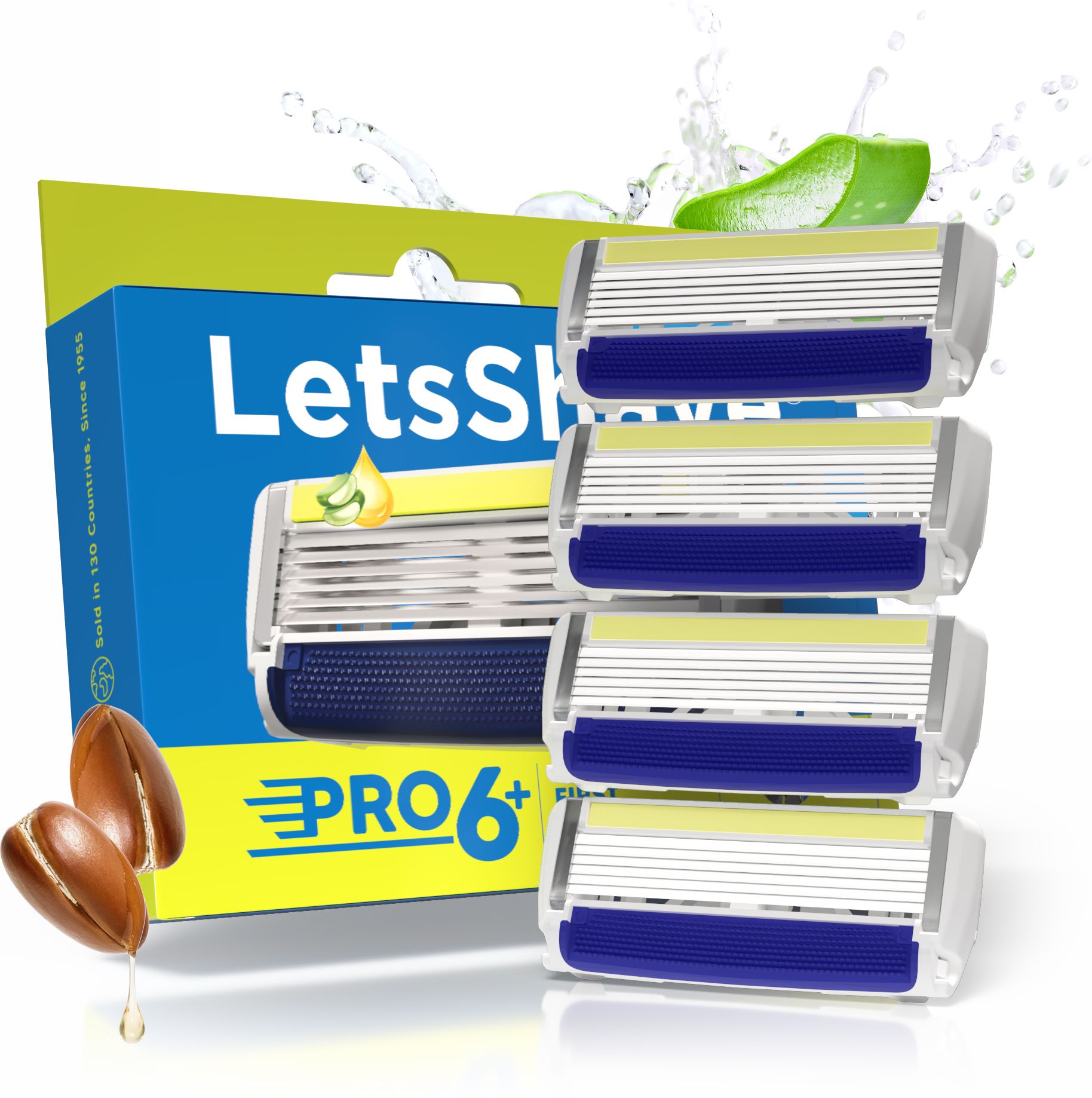 letsshave Pro 6 Plus Shaving Razor Blades for Men-picture-27