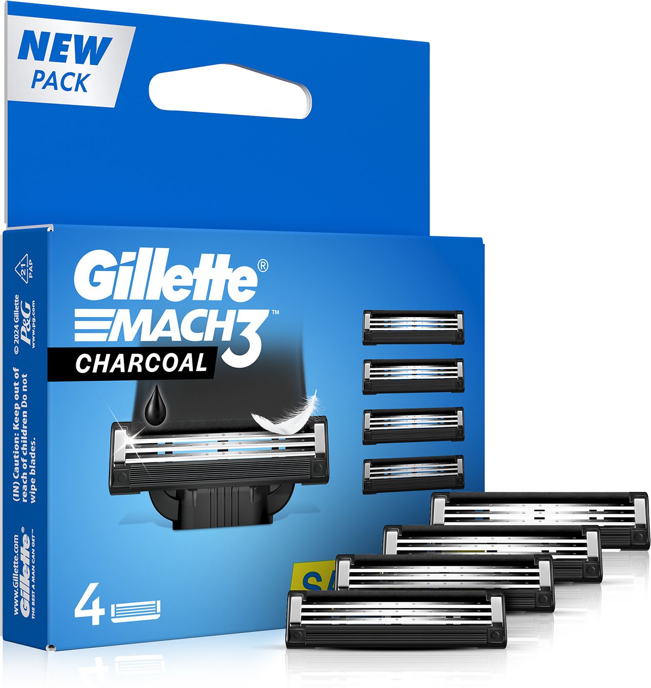 Mach3 Charcoal Shaving Razor Blades for men-image-30