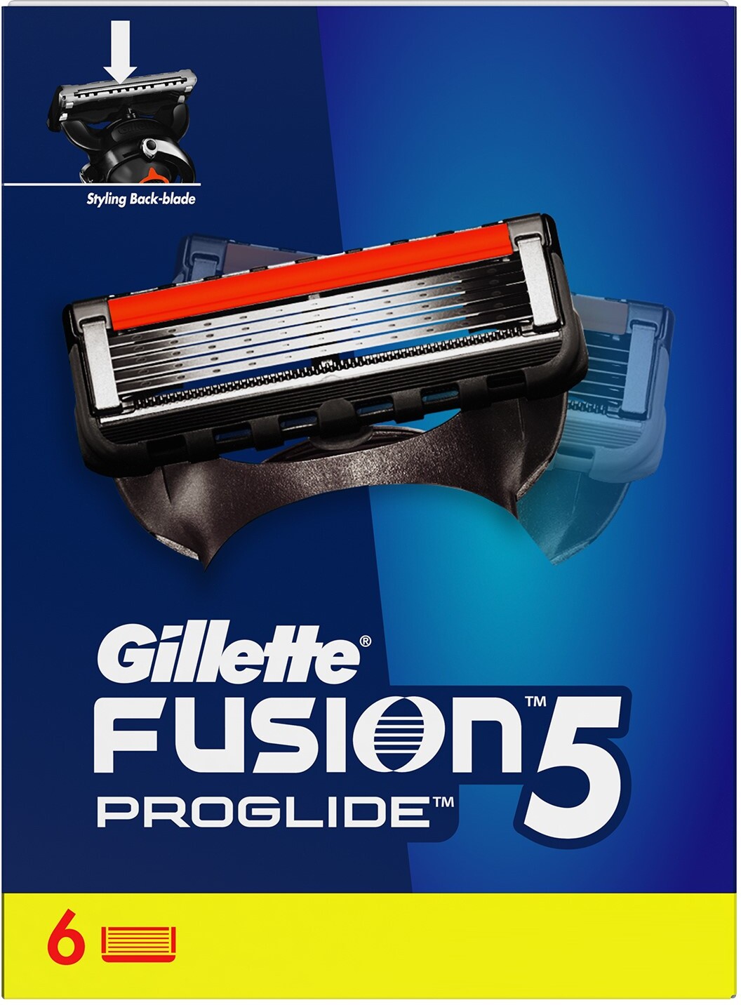 Gillette Fusion Proglide 5-Bladed Cartridges with Precision Blade