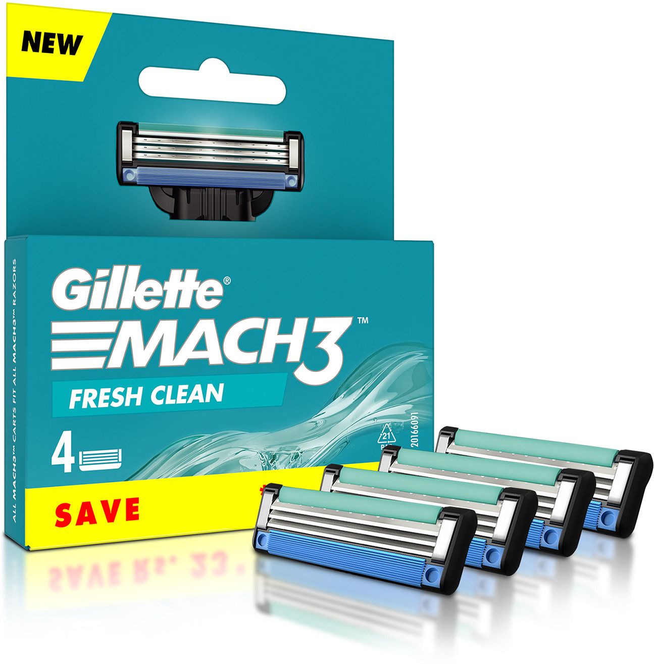 Mach3 Cartridges with Indicatior Lubrication Strip