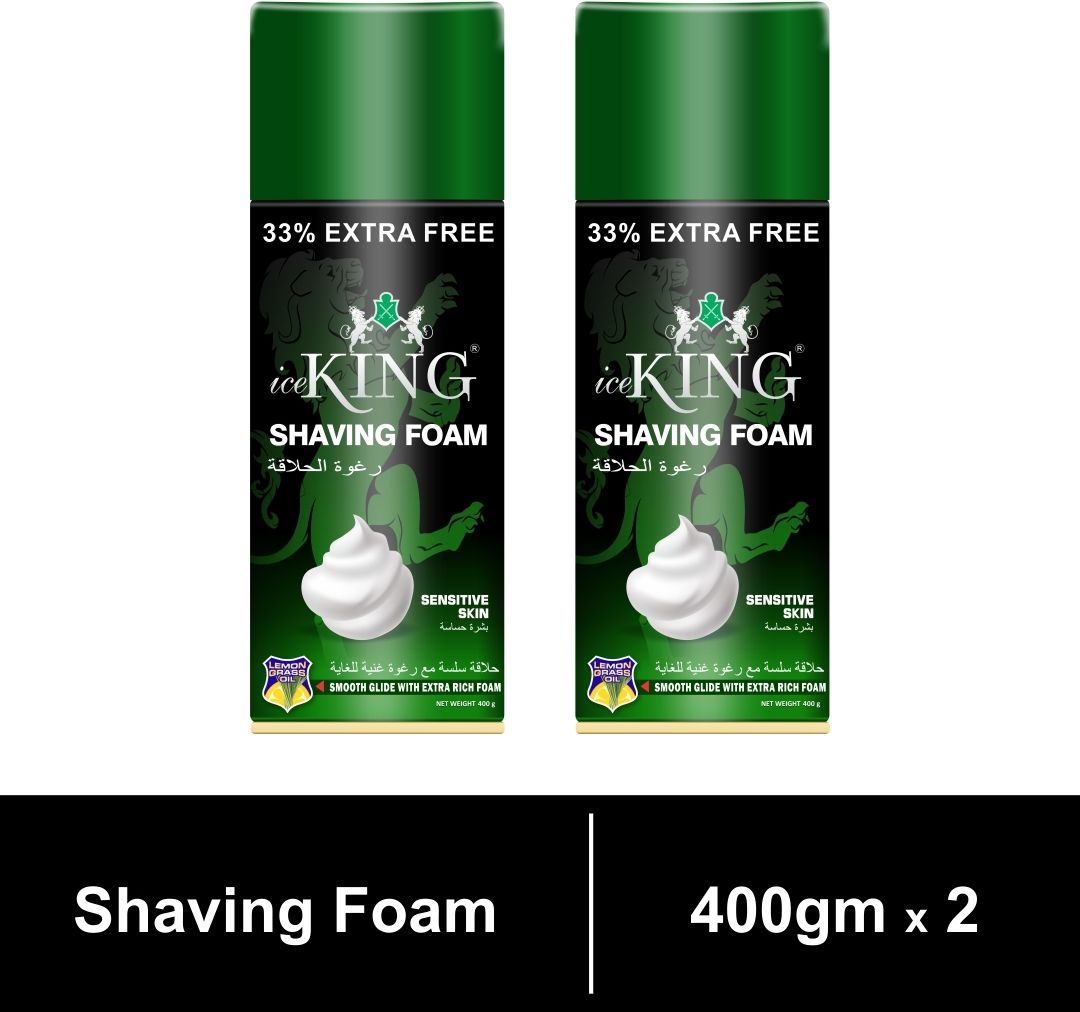 vetoni Ice King No.1 Shaving Foam Green for Sensitive Skin(Pack of 2)|800gm|-picture-21