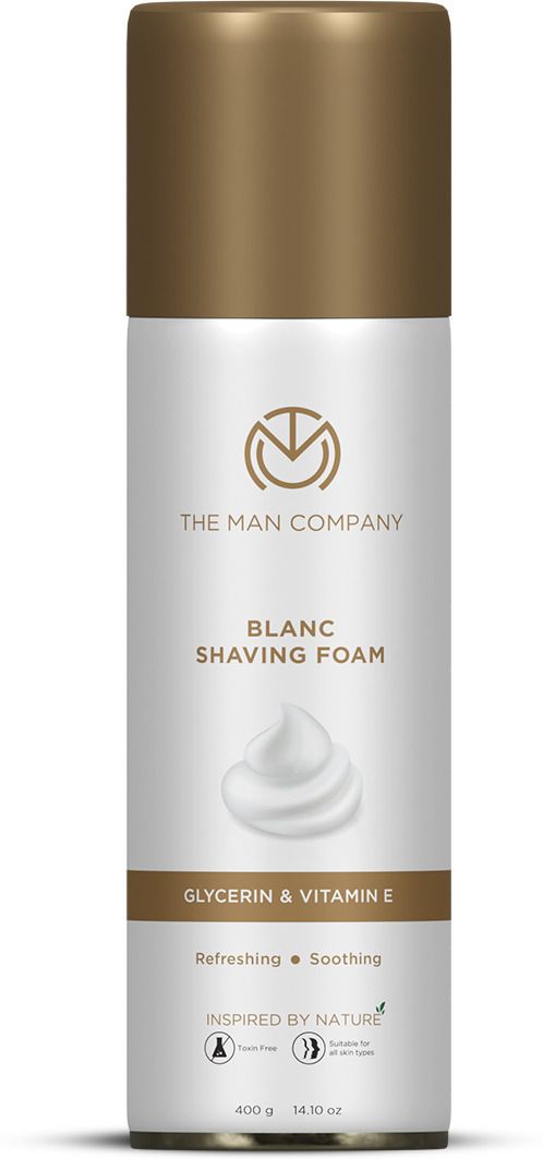 Blanc Shaving Foam to Prevent Cuts & Razor Burns | Glycerine & Vitamin E