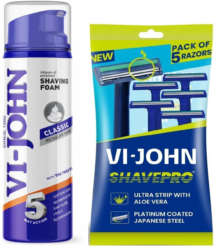SHAVING FOAM CLASSIC-REGULAR (200)GM (PACK OF 1) + RAZOR (PACK OF 1)-image-30