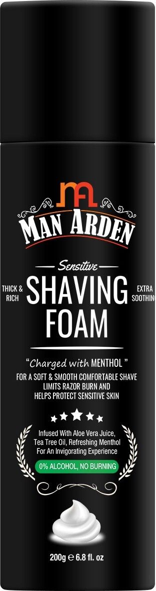 Shaving Foam For Sensitive Skin - Charged with Menthol, Aloevera and Tea Tree-image-10