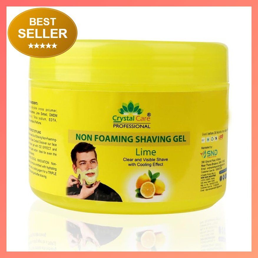 Mint & Glycerin Enriched Lime Non Foaming Shaving Gel 400 ml | Smooth Shaving fo-image-38