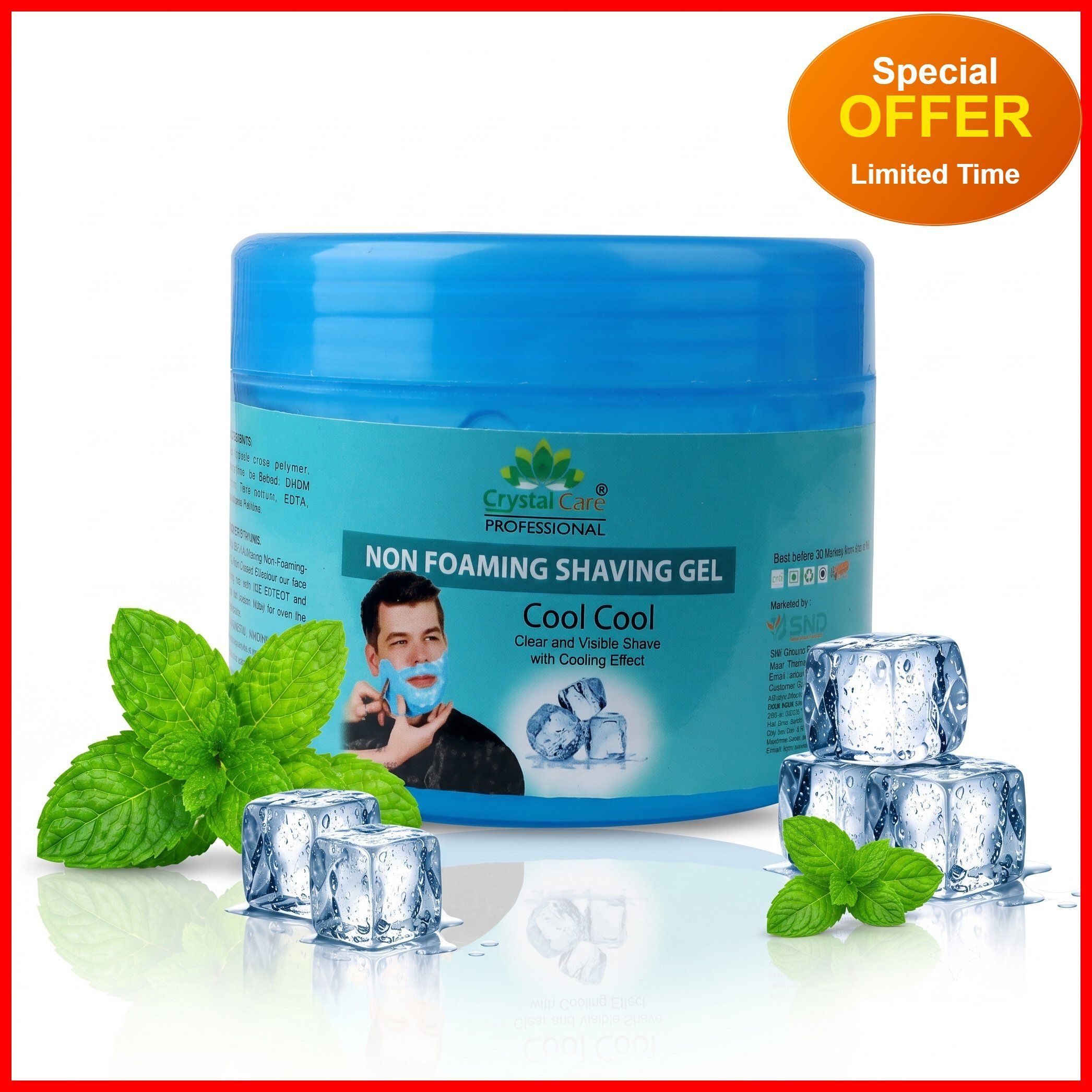 Non Foaming Shaving Gel for Smooth Shave 400 ml | Effective Shaving for Face &-image-3