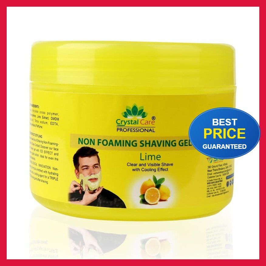 Natural Lime Non Foaming Shaving Gel for Face & Beard 400 ml | Smooth & Glowing-image-23