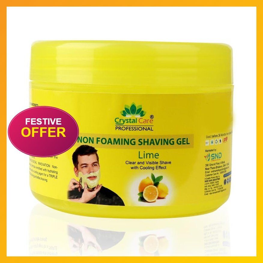 Best Lime Non Foaming Shaving Gel for Men Women 400 ml | Effective Shaving for F-image-8